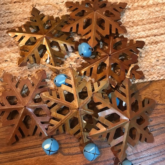 Other - ❄️Set/6 Rustic Snowflakes with Bells
